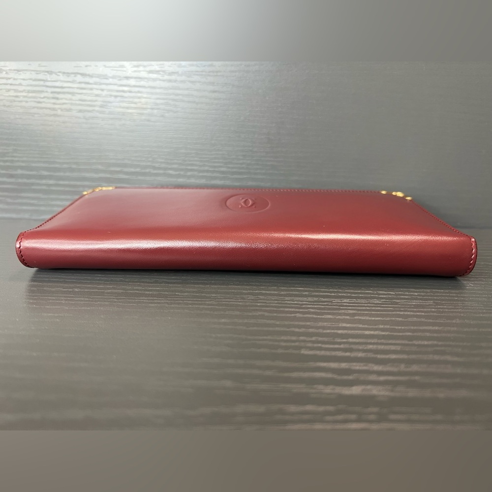 SOLD!❌ Cartier Burgundy Long Wallet - Picture 7 of 14